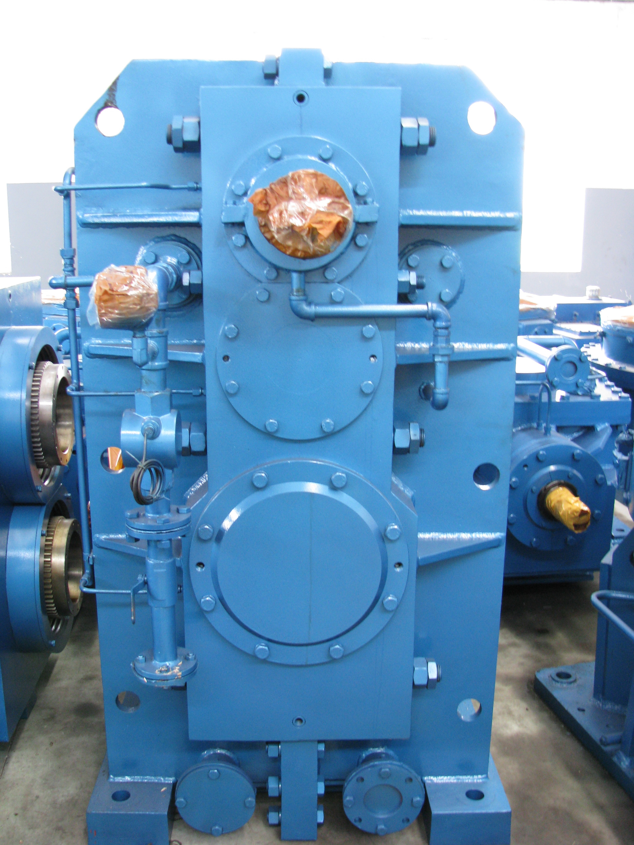 Representative rolling-mill transmission family imagery; the exact configuration varies by application.